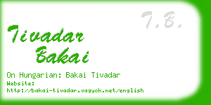 tivadar bakai business card